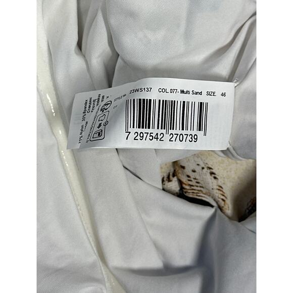 Gottex Round Neck One-Piece Swimsuit Sea Shells Starfish Size 14 23WS137 - Picture 15 of 15